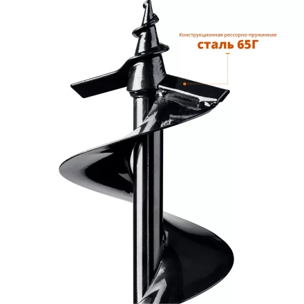 Шнек для мотобуров ЗУБР d 150 мм, грунт, (7051-15) купить в Нефтеюганске