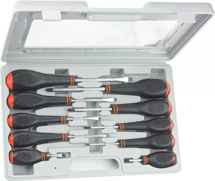 Набор отверток СrV в пластмассовом боксе 10 шт. SPARTA 133565 купить в Нефтеюганске