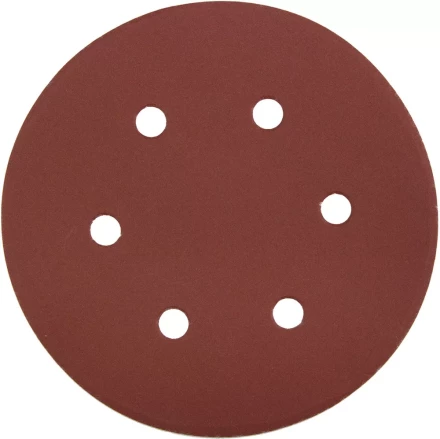 Круг шлифовальный ЗУБР &quot;МАСТЕР&quot; универсальный, из абразивной бумаги на велкро основе, 6 отверстий, Р320, 150мм, 5шт 35566-150-320 купить в Нефтеюганске