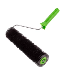 Валик игольчатый для наливных полов с ручкой, острая игла, 300 мм Сибртех 81111