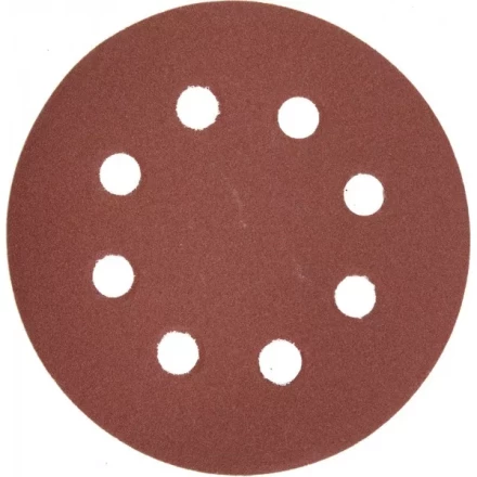 Круг шлифовальный ЗУБР &quot;МАСТЕР&quot; универсальный, из абразивной бумаги на велкро основе, 8 отверстий, Р320, 125мм, 5шт 35562-125-320 купить в Нефтеюганске