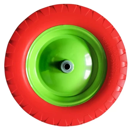 Колесо полиуретановое Сибртех 4.80/4-8, длина оси 80 мм, подшипник 20 мм 689805 купить в Нефтеюганске