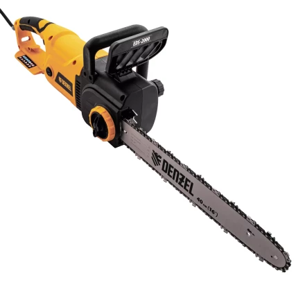 Пила цепная электрическая Denzel EDS-2000, 2 кВт,продольная, шина 40 см, шаг 3/8, паз 1.3 мм, 56 звеньев 95618 купить в Нефтеюганске