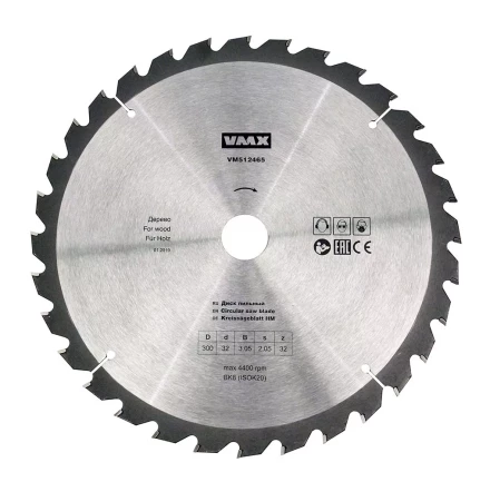 Диск пильный ф300х32 z32 дерево VMX 512465 купить в Нефтеюганске