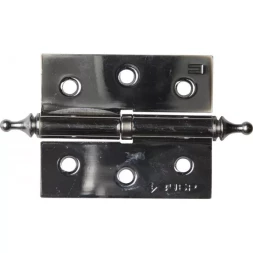 Петля дверная разъемная ЗУБР "ЭКСПЕРТ", 1 подшипник, цвет хром (CP), правая, с крепежом, 75х63х2,5мм, 2 шт 37605-075-2R