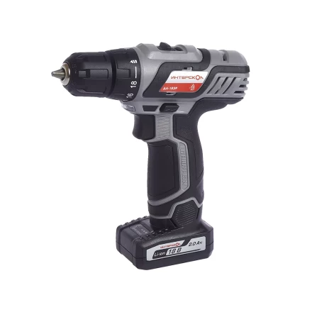 Аккумуляторная дрель-шуруповерт ИНТЕРСКОЛ ДА-18ЭР Li-ion (2 х 2Ач) купить в Нефтеюганске