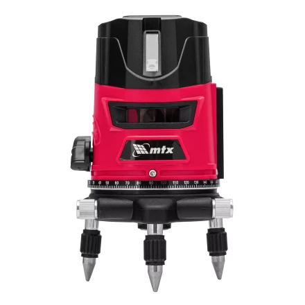 Лазерный уровень MTX CRL-30R, 30 м, красный луч, батарейки, резьба 5/8&quot; 35034 купить в Нефтеюганске