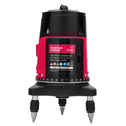Лазерный уровень MTX CRL-30R, 30 м, красный луч, батарейки, резьба 5/8&quot; 35034 купить в Нефтеюганске