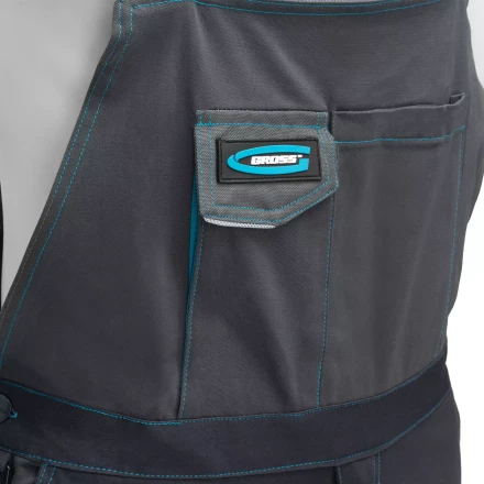 Полукомбинезон профессиональный рабочий Gross 90445, 97% хлопок 3% спандекс, XXL купить в Нефтеюганске