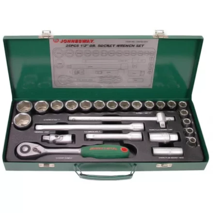 Набор головок торцевых универсальный 1/2&quot;  DR10-32мм  25предметов S04H4125S  Jonnesway 47223 купить в Нефтеюганске