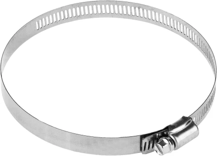 Хомуты ЗУБР &quot;ЭКСПЕРТ&quot;, нерж. сталь, просечная лента 12 мм, 105-127 мм, 50 шт 37815-105-127-50 купить в Нефтеюганске