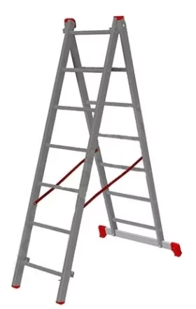 Лестница 2-х секционная алюминиевая 2*7 1013293 купить в Нефтеюганске