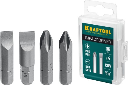Биты для ударно-поворотных отверток KRAFTOOL 25551 купить в Нефтеюганске