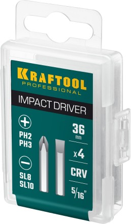 Биты для ударно-поворотных отверток KRAFTOOL 25551 купить в Нефтеюганске