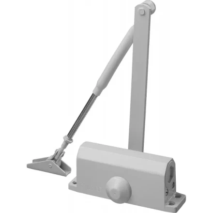 Доводчик дверной STAYER, для дверей массой до 40 кг, цвет белый 37916-50 купить в Нефтеюганске