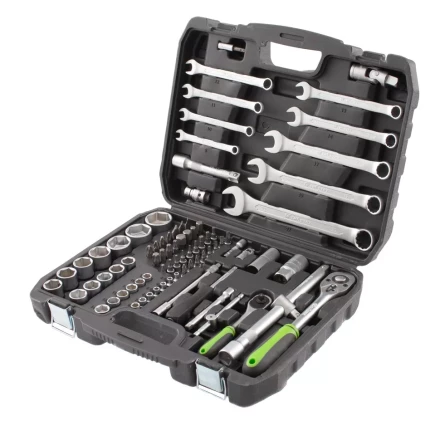 Набор инструмента 83 предмета, 1/2&quot;, 1/4&quot; Сибртех 13500 купить в Нефтеюганске