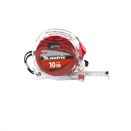 Рулетка Crystal 10 м х 25 мм корпус из поликарбоната Matrix 31075 купить в Нефтеюганске