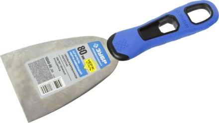 Шпатель ЗУБР &quot;ПРОФЕССИОНАЛ&quot; профилированное нержавеющее полотно, 2к ручка, 80мм 10049-08_z03 купить в Нефтеюганске