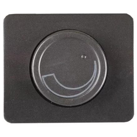 Диммер СВЕТОЗАР &quot;ГАММА&quot; без вставки и рамки, цвет темно-серый металлик, 60-800Вт SV-54142-DM купить в Нефтеюганске