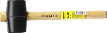 Киянка STAYER резиновая черная с деревянной ручкой, 225г 20505-40 купить в Нефтеюганске