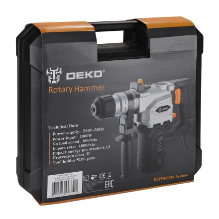 Перфоратор DKH1000W DEKO, 063-4160 в кейсе купить в Нефтеюганске
