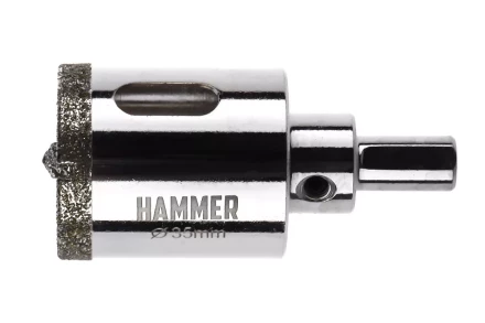 Коронка алмазная HAMMER Ф35мм HEX (DHS 35.0*65/5) купить в Нефтеюганске