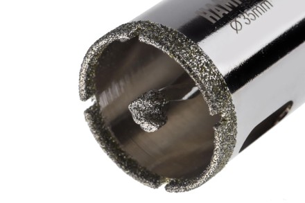 Коронка алмазная HAMMER Ф35мм HEX (DHS 35.0*65/5) купить в Нефтеюганске