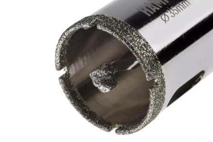 Коронка алмазная HAMMER Ф35мм HEX (DHS 35.0*65/5) купить в Нефтеюганске