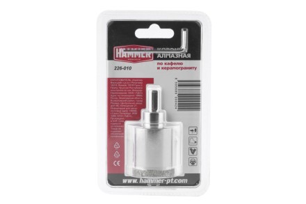 Коронка алмазная HAMMER Ф35мм HEX (DHS 35.0*65/5) купить в Нефтеюганске