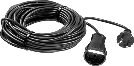 ЗУБР ПВС-207-Ш, ПВС, 2 x 0.75 мм2, 20 м, 2200 Вт, силовой удлинитель-шнур (55023-20) купить в Нефтеюганске