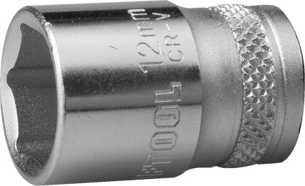 Торцовая головка KRAFTOOL &quot;INDUSTRIE QUALITAT&quot;, Cr-V, FLANK, хромосатинированная, 1/4&quot;, 12 мм 27815-12_z01 купить в Нефтеюганске