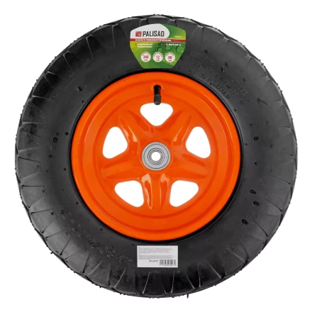 Колесо пневматическое Palisad «Звезда» 4.80/4.00-8 D380 мм, внутренний диаметр подшипника 12 мм, длина оси 80 мм, 689465 купить в Нефтеюганске