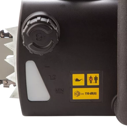 Пила цепная электрическая Denzel EDS-2200 2.2 кВт продольная шина 45 см шаг 3/8 паз 1.3 мм 62 звена 95619 купить в Нефтеюганске