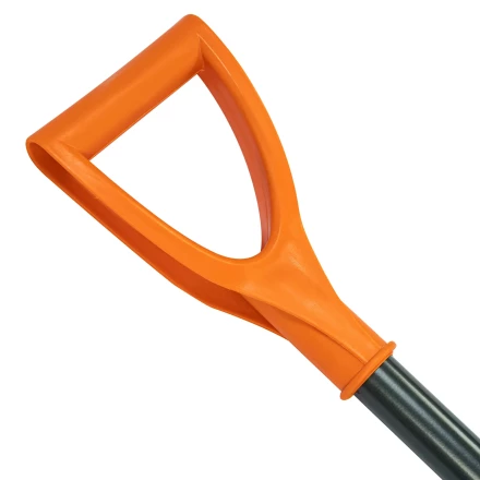 Лопата для уборки снега пластиковая Сибртех, 490х370х1350 мм, стальной черенок, усиленная 61667 купить в Нефтеюганске