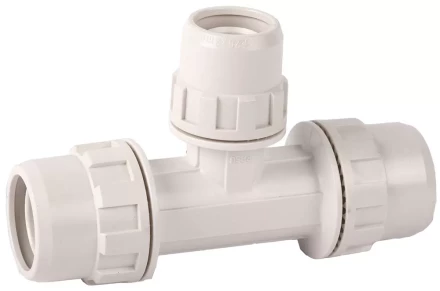 Тройник ЗУБР &quot;ШиреФит&quot; редукционный &quot;штуцер с гайкой - внутренняя резьба - штуцер с гайкой&quot;, 26мм-16мм-26мм 51506-26-16-26 купить в Нефтеюганске