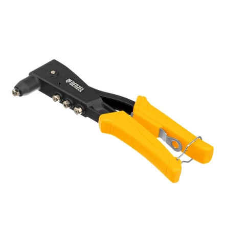 Заклепочник ручной, 255 мм Denzel, литой, усиленный, заклепки 2,4-3,2-4,0-4,8 мм 40441 купить в Нефтеюганске