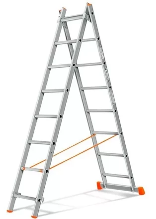 Лестница 2-х секционная алюминиевая 2*8 1013296 купить в Нефтеюганске