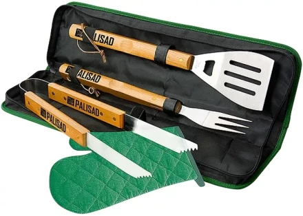 Набор приборов для барбекю 4 предмета в сумке PALISAD Camping 69578 купить в Нефтеюганске