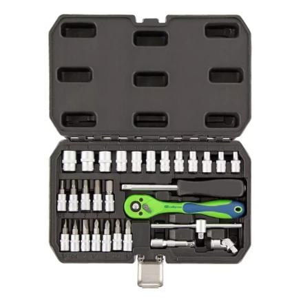 Набор инструментов 29 предметов, CrV, 1/4&quot; Сибртех 13523 купить в Нефтеюганске