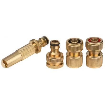 Набор GRINDA полив латун: наконечник, 2 соединителя, адаптер 1/2"-3/4", 4предм 8-427246 купить в Нефтеюганске