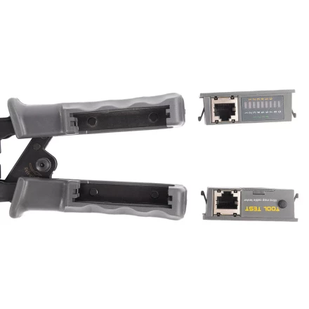 Кримпер многофункциональный КВТ JT-02T с 2 встроенными модулями для обжима RJ-45, RJ-12, RJ-11 (89229) купить в Нефтеюганске