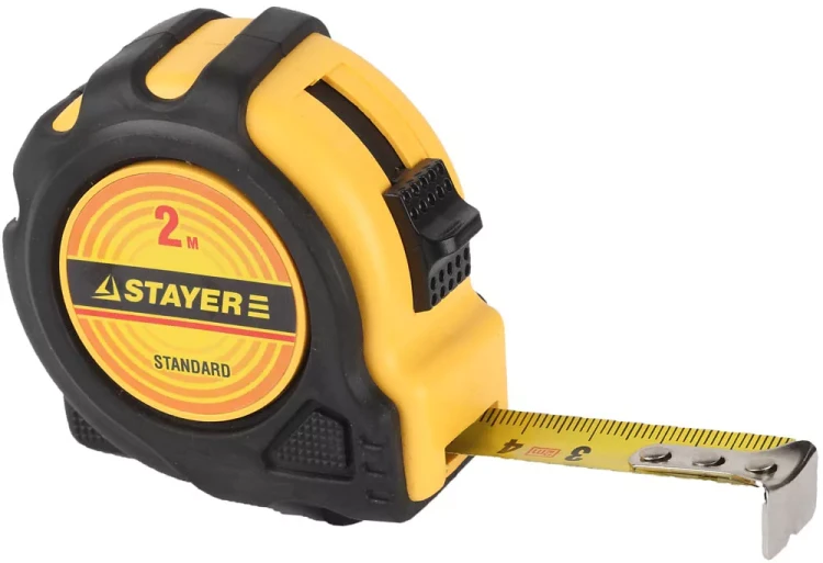 Рулетка STAYER "STANDARD" "TopTape", 2х16мм 34025-02 купить в Нефтеюганске