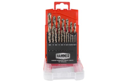 Набор сверл HAMMER No7 19шт. 1,0-10мм купить в Нефтеюганске