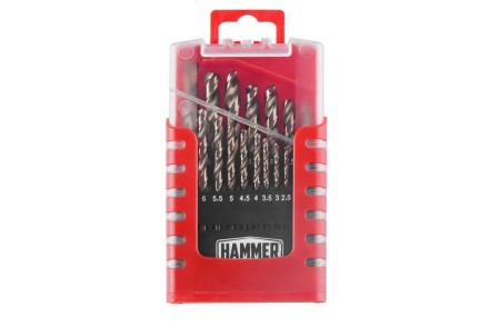 Набор сверл HAMMER No7 19шт. 1,0-10мм купить в Нефтеюганске