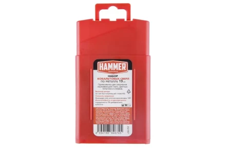 Набор сверл HAMMER No7 19шт. 1,0-10мм купить в Нефтеюганске
