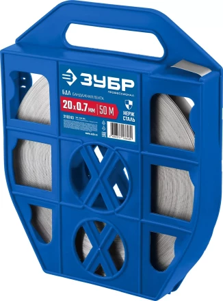 ЗУБР БДЛ, 20 x 0.7 мм, 50 м, бандажная лента нержавеющая, Профессионал (310243) купить в Нефтеюганске