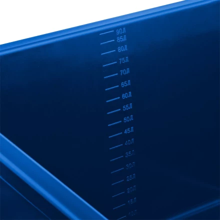 ЗУБР 90 л, первичный высокопрочный пластик, усиленный прямоугольный строительный таз (06096-90) купить в Нефтеюганске