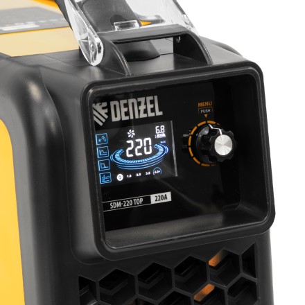 Аппарат инвертор. дуговой сварки SDM-220 Top, 220 А, ПВ 60%// Denzel 94357 купить в Нефтеюганске