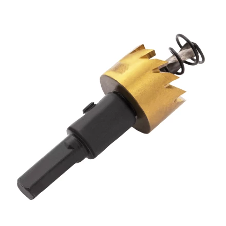 Коронка по металлу HSS, 21 мм, нитридтитановое покрытие Denzel 724102 купить в Нефтеюганске