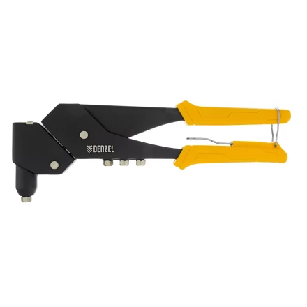 Заклепочник ручной Denzel, 285 мм, поворотный, 0-360, заклепки 2,4-3,2-4,0-4,8 мм, купить в Нефтеюганске